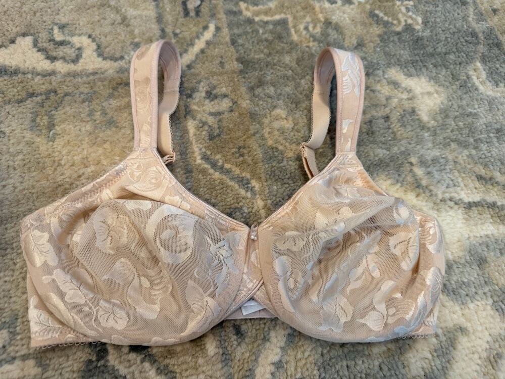 WACOAL 85567 AWARENESS No Underwire BRA Unlined SIZE 34D Beige